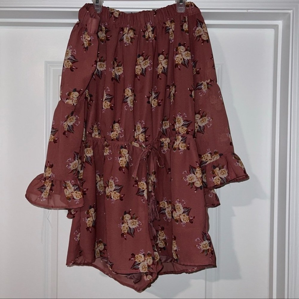 Multicolored Ruffled Smocked Resort Jumpsuit